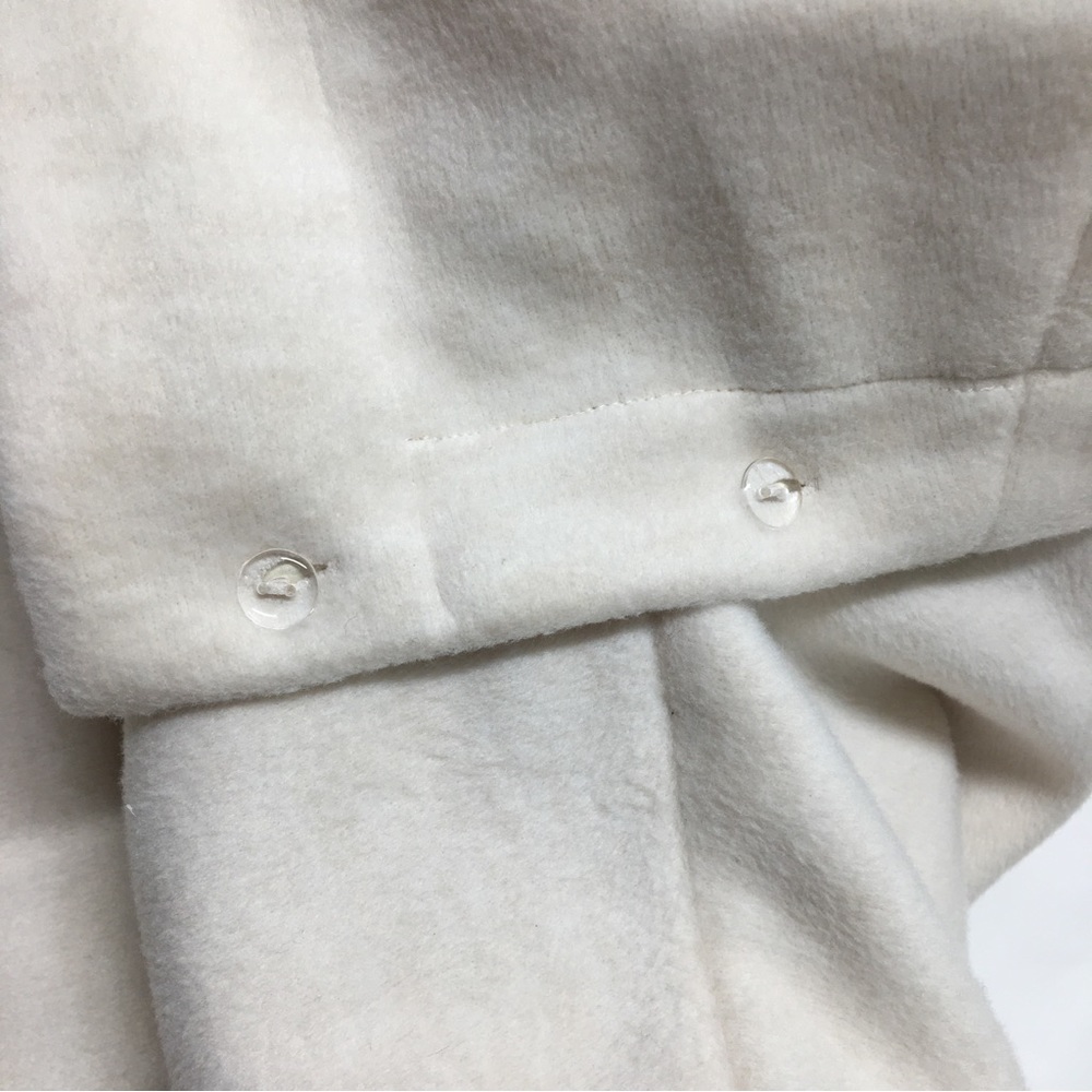 Soft Surroundings Torrente Fleece Hooded Jacket Coat Cream Ivory Medium - Picture 11 of 16